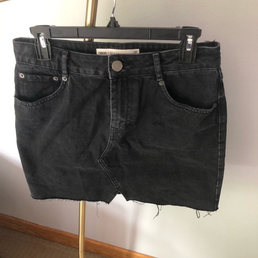 ASOS Black Denim Skirt